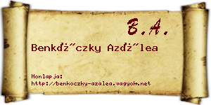 Benkóczky Azálea névjegykártya